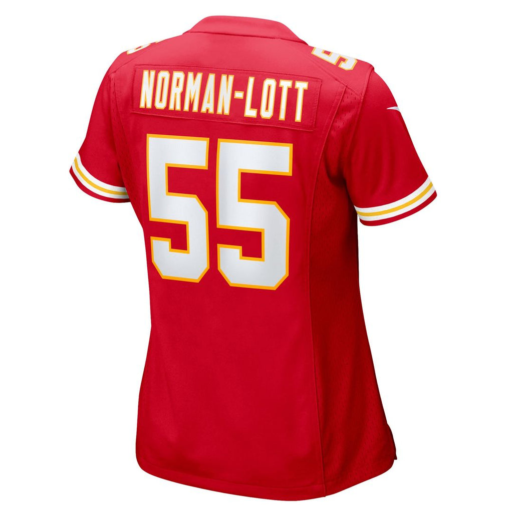 Women's Nike Kansas City Chiefs Omarr Norman-Lott Red Team Game NFL Jersey