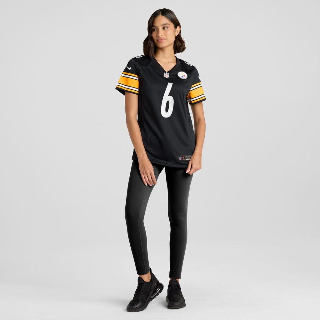 Women's Nike Pittsburgh Steelers Patrick Queen Black Game Player NFL Jersey