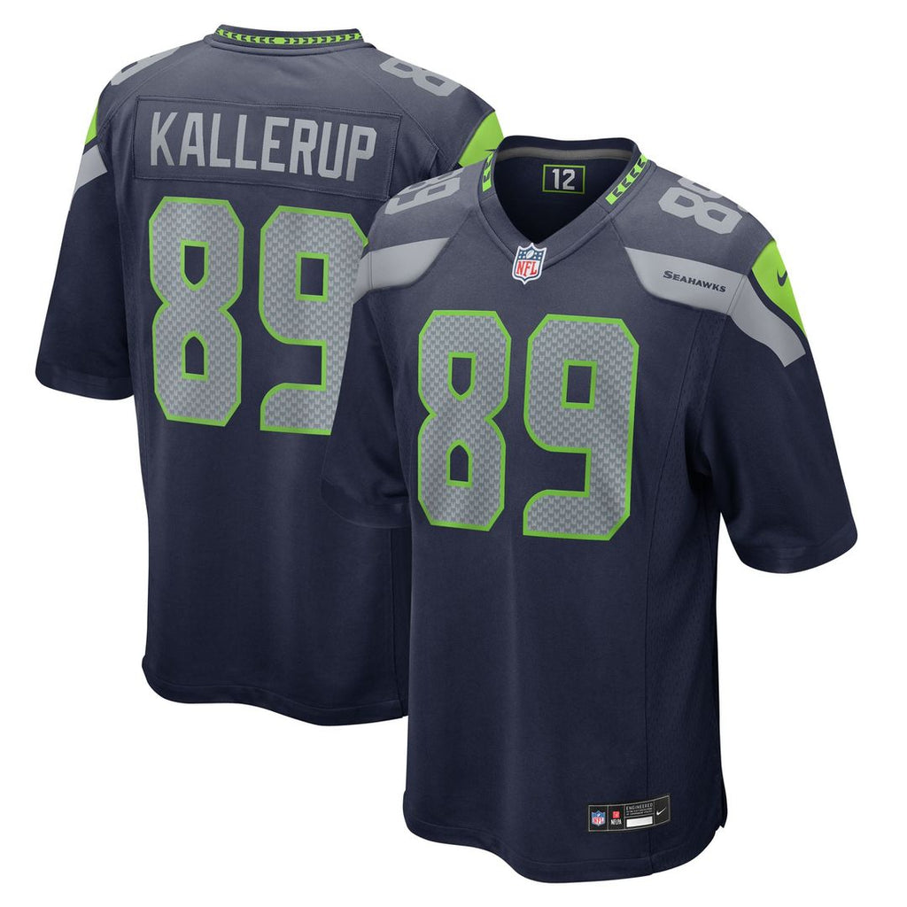 Men's Nike Seattle Seahawks Nick Kallerup College Navy Team Game NFL Jersey