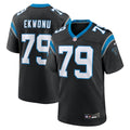 Men's Nike Carolina Panthers Ikem Ekwonu Black Game NFL Jersey