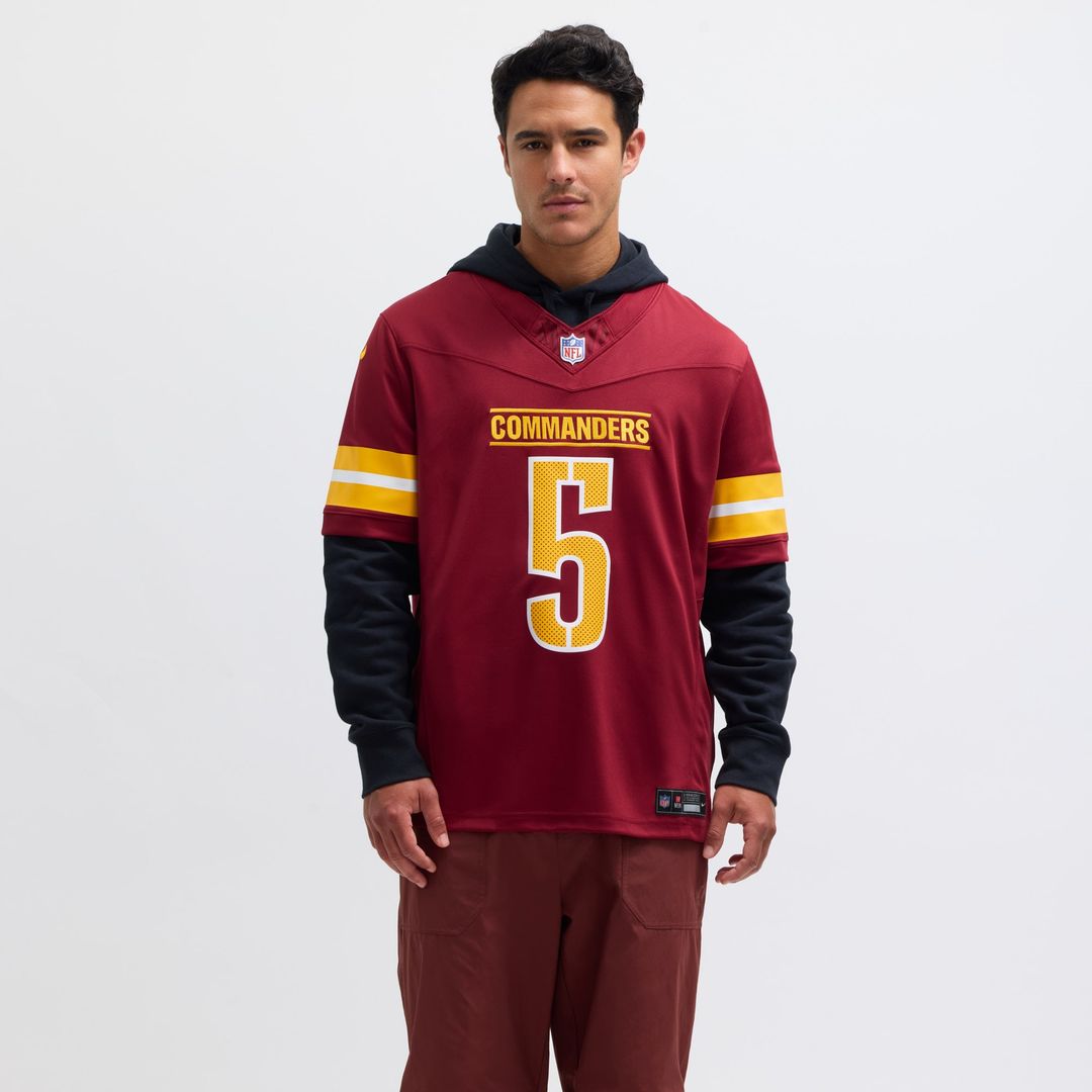 Men's Nike Washington Commanders Jayden Daniels Burgundy Vapor F.U.S.E. Limited NFL Jersey