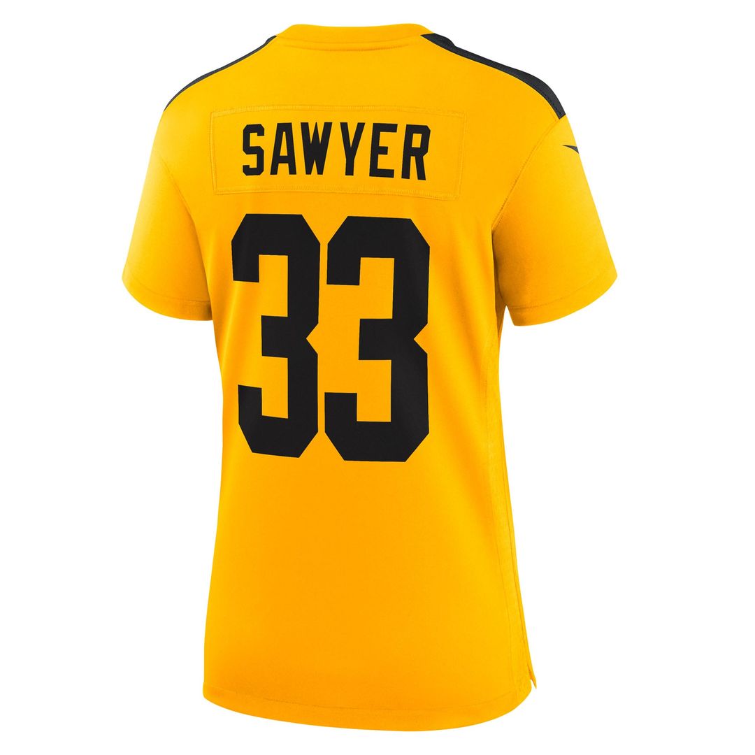 Women's Nike Pittsburgh Steelers Jack Sawyer Gold Alternate Game NFL Jersey