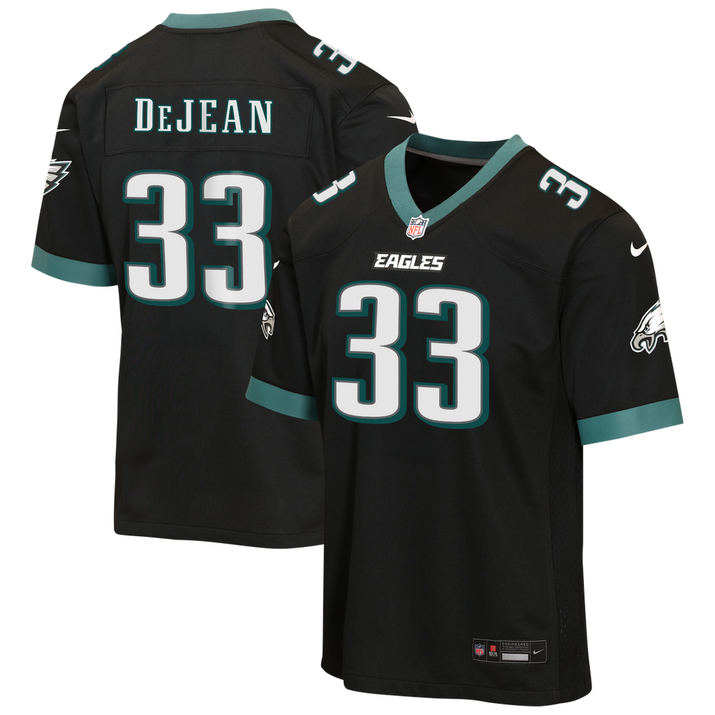 Youth Nike Philadelphia Eagles Cooper DeJean Black Alternate Game NFL Jersey