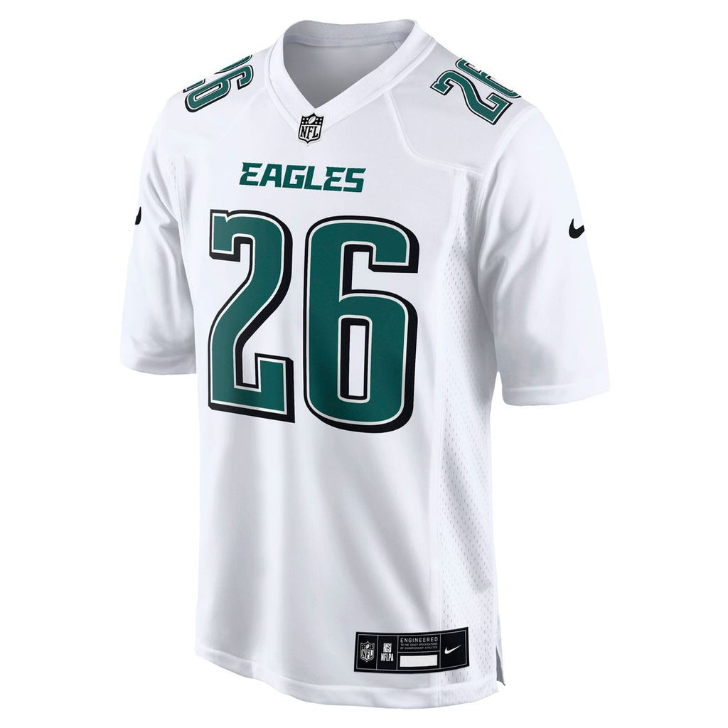 Men's Nike Philadelphia Eagles Saquon Barkley Tundra White Fashion Game NFL Jersey