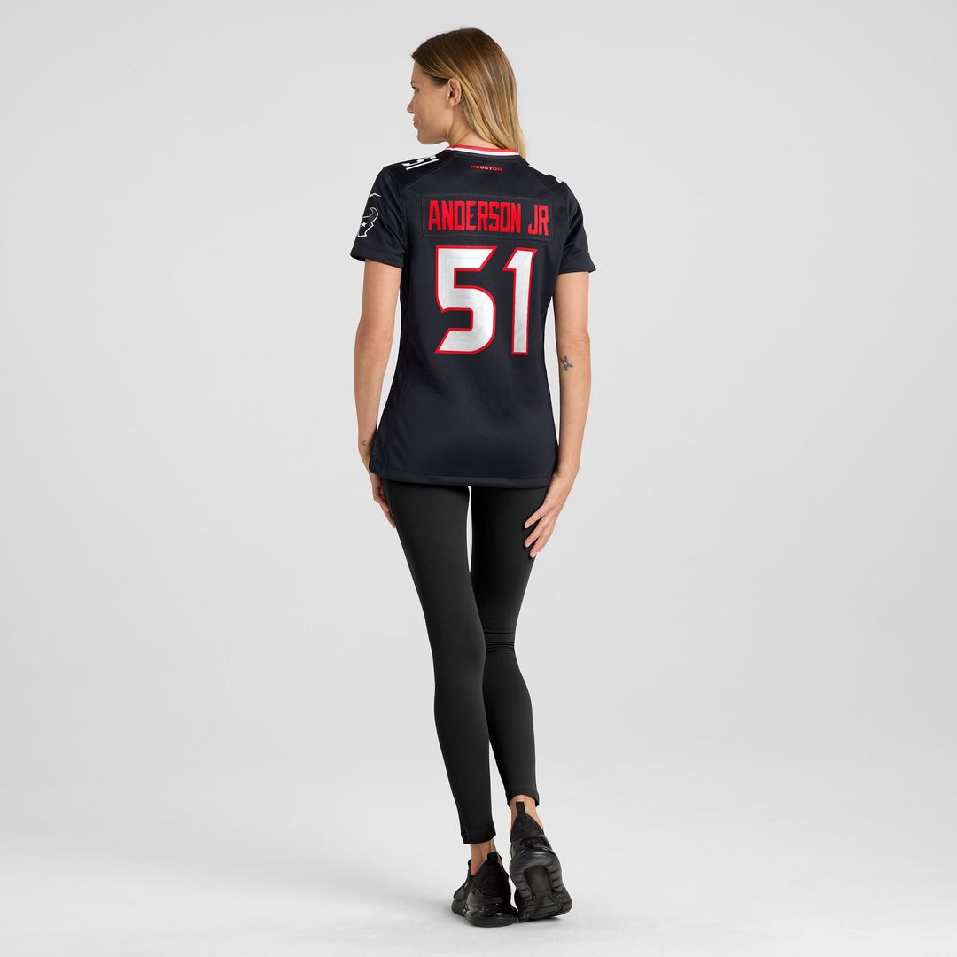 Women's Nike Houston Texans Will Anderson Jr. Navy Game NFL Jersey