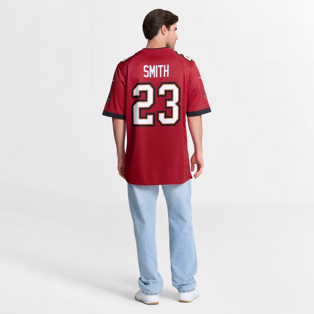 Men's Nike Tampa Bay Buccaneers Tykee Smith Red Game NFL Jersey