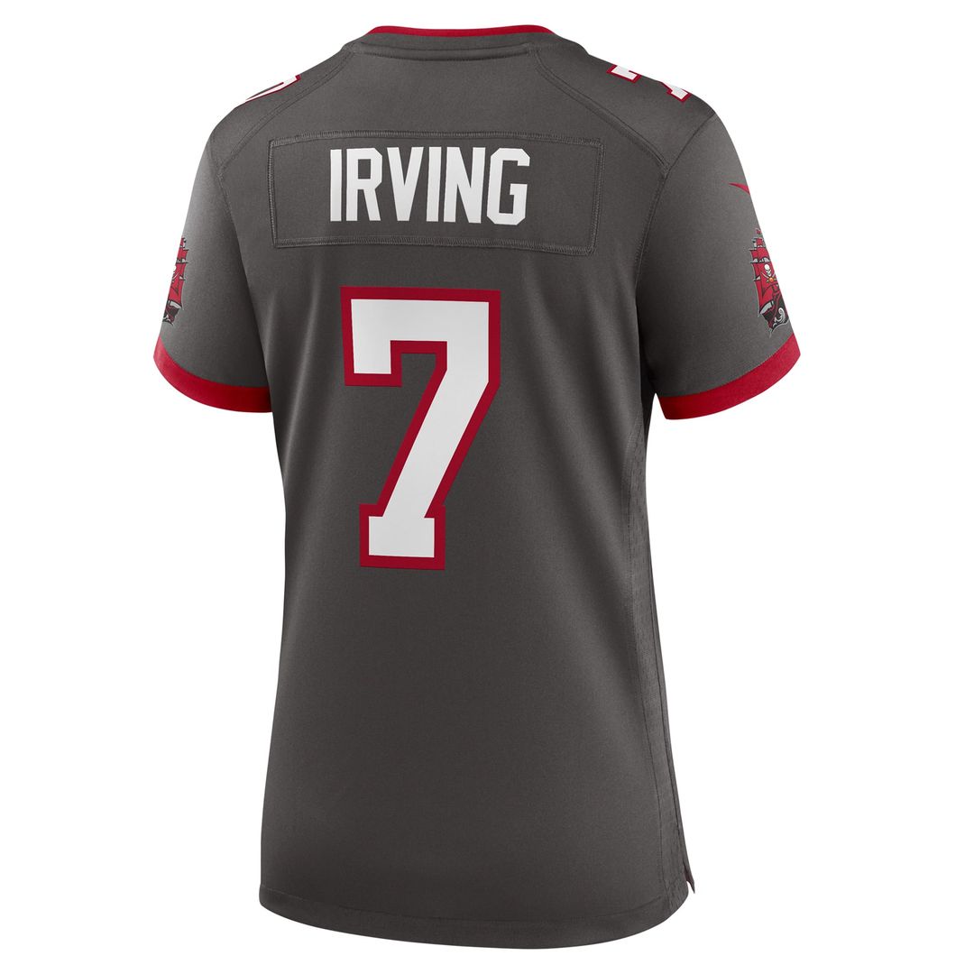 Women's Nike Tampa Bay Buccaneers Bucky Irving Pewter Alternate Game NFL Jersey