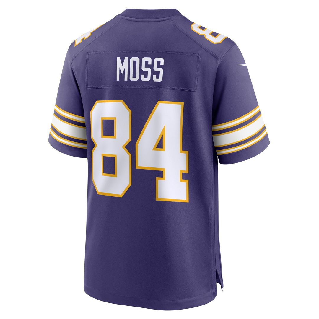 Men's Nike Minnesota Vikings Randy Moss Purple Classic Retired Player Game NFL Jersey