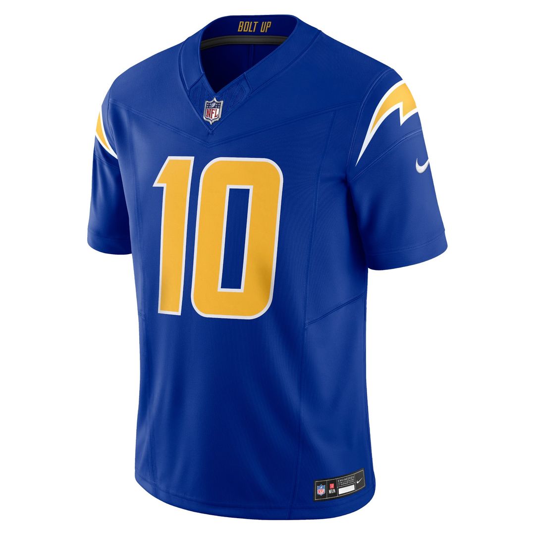 Men's Nike Los Angeles Chargers Justin Herbert Royal Vapor F.U.S.E. Limited NFL Jersey