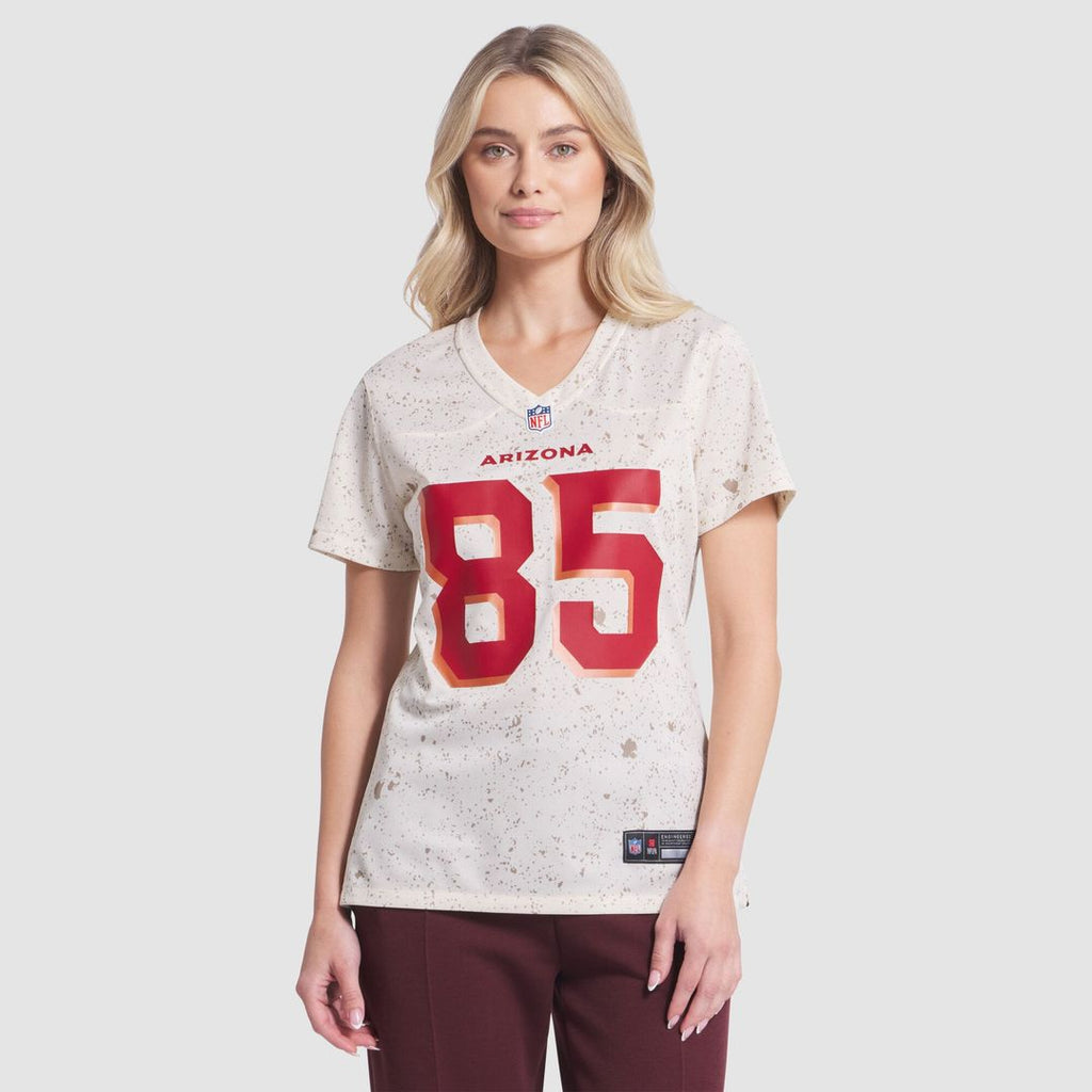 Women's Nike Arizona Cardinals Trey McBride Natural 2025 Rivalries Collection Game NFL Jersey