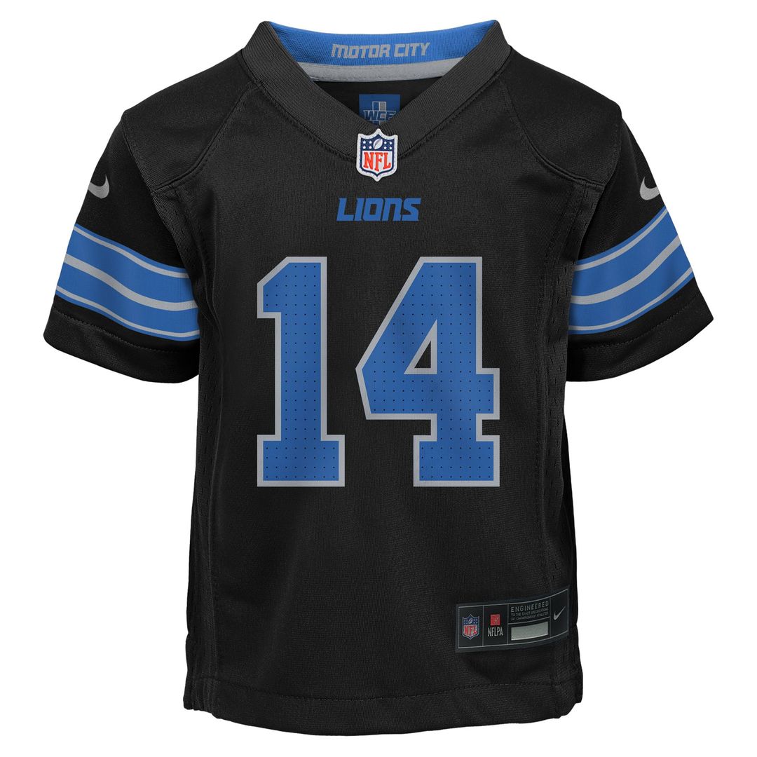Preschool Nike Detroit Lions Amon-Ra St. Brown Black Alternate Player Game NFL Jersey