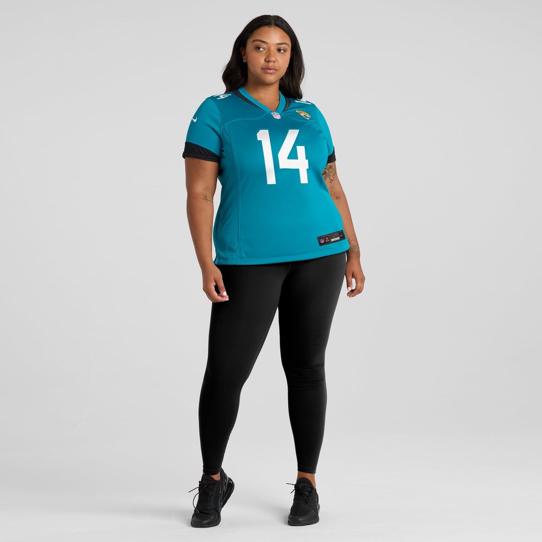 Women's Nike Jacksonville Jaguars Elijah Cooks Teal Team Game NFL Jersey