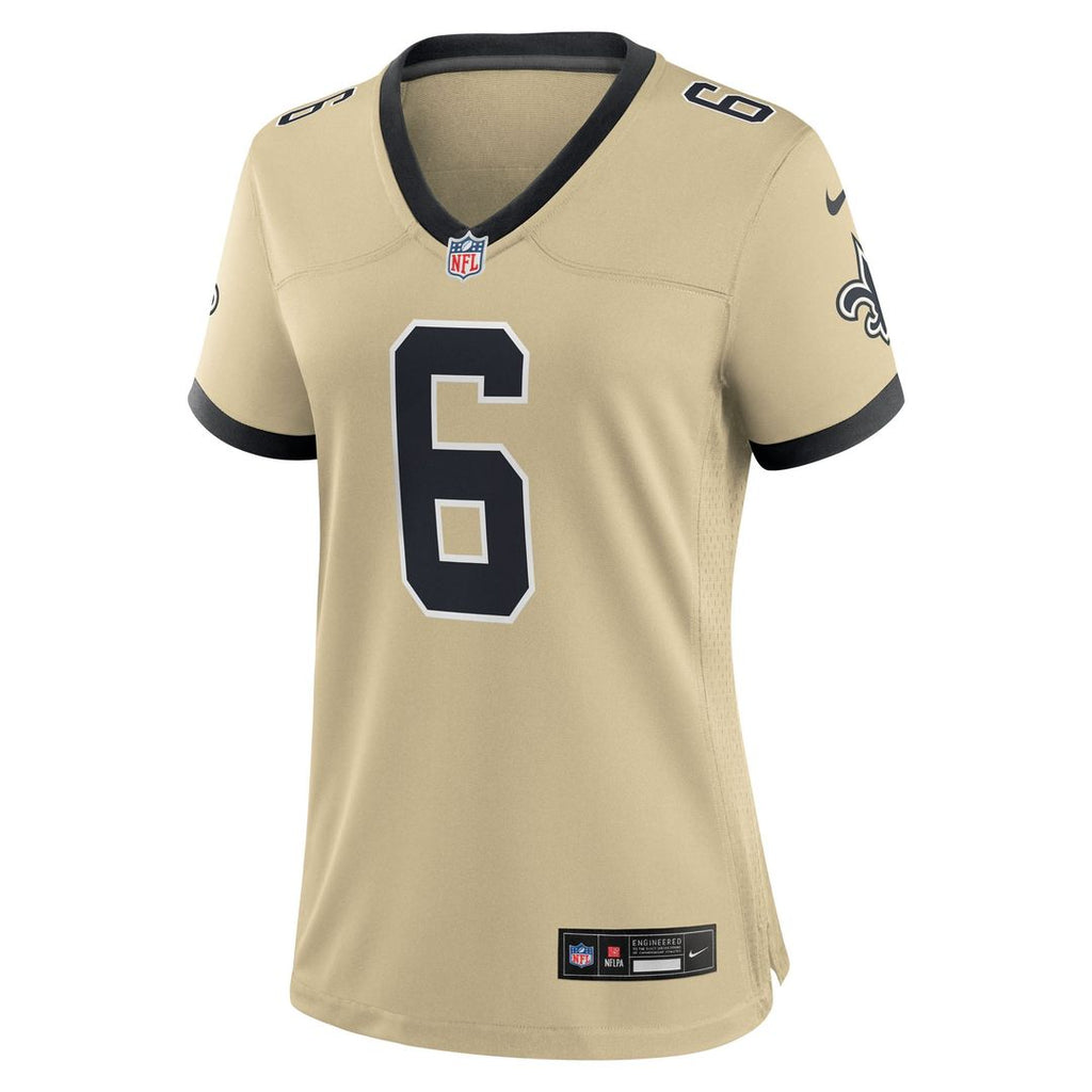 Women's Nike New Orleans Saints Tyler Shough Black Game NFL Jersey