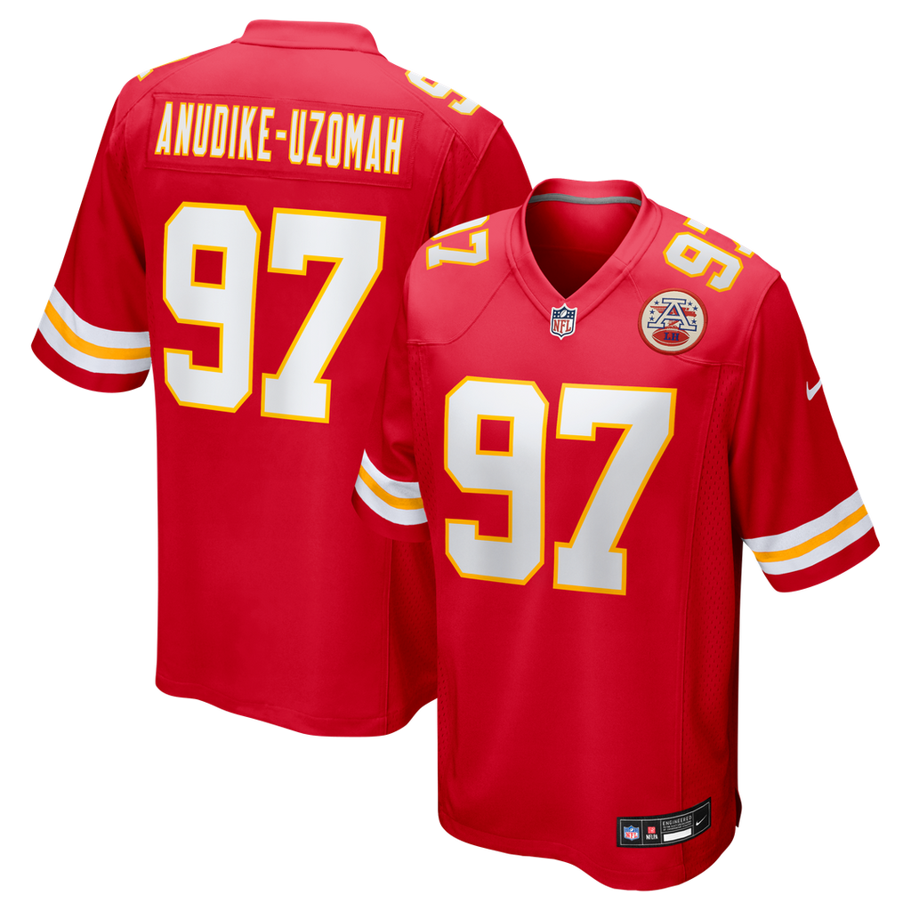 Men's Nike Kansas City Chiefs Felix Anudike-Uzomah Red Game NFL Jersey