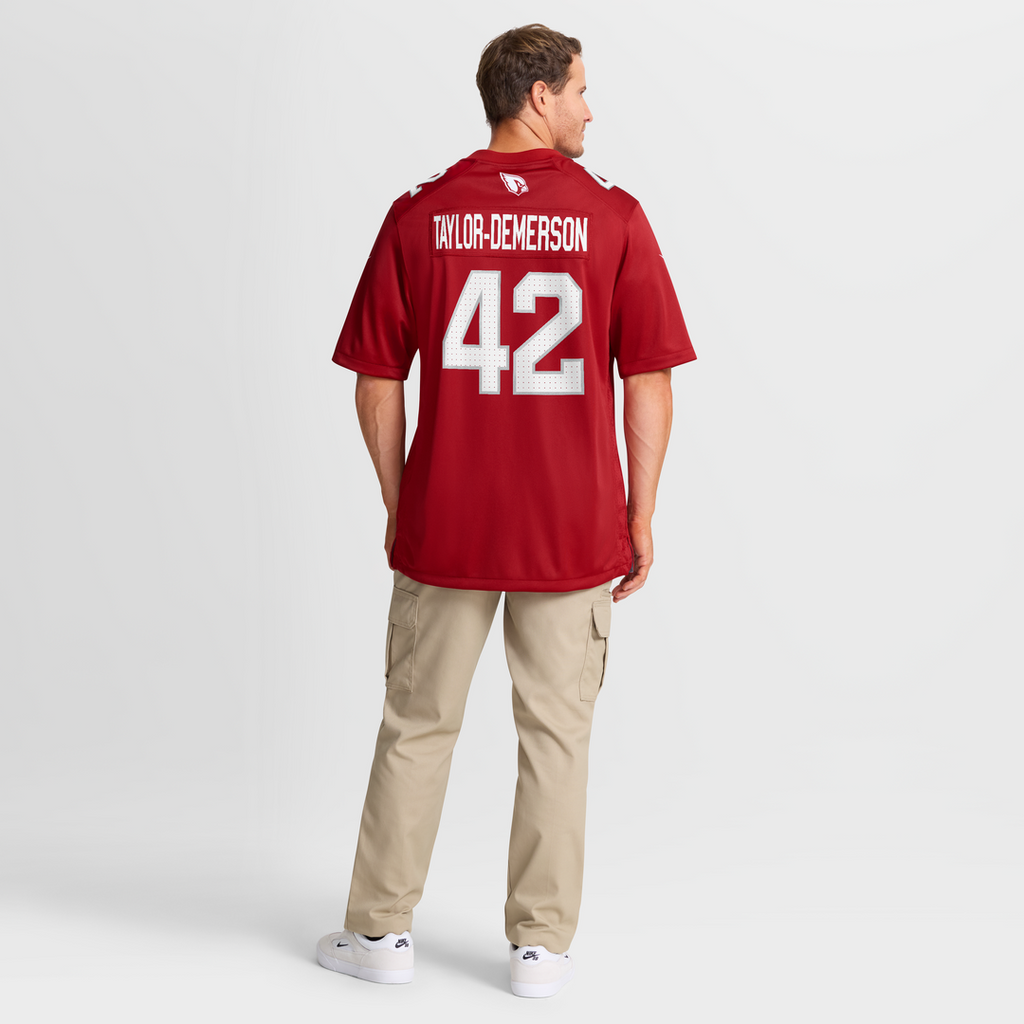 Men's Nike Arizona Cardinals Dadrion Taylor-Demerson Cardinal Team Game NFL Jersey
