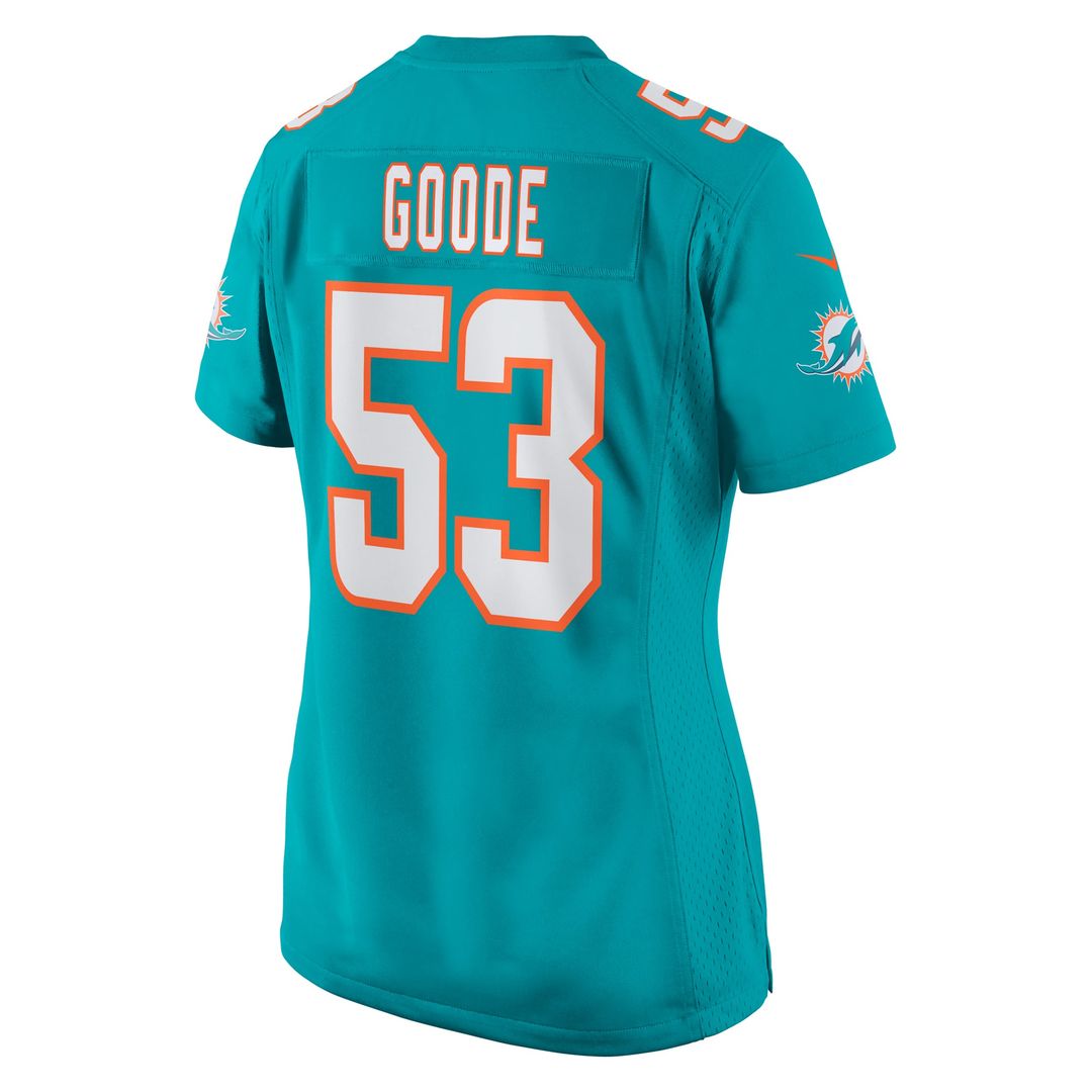 Women's Nike Miami Dolphins Cameron Goode Aqua Game Player NFL Jersey