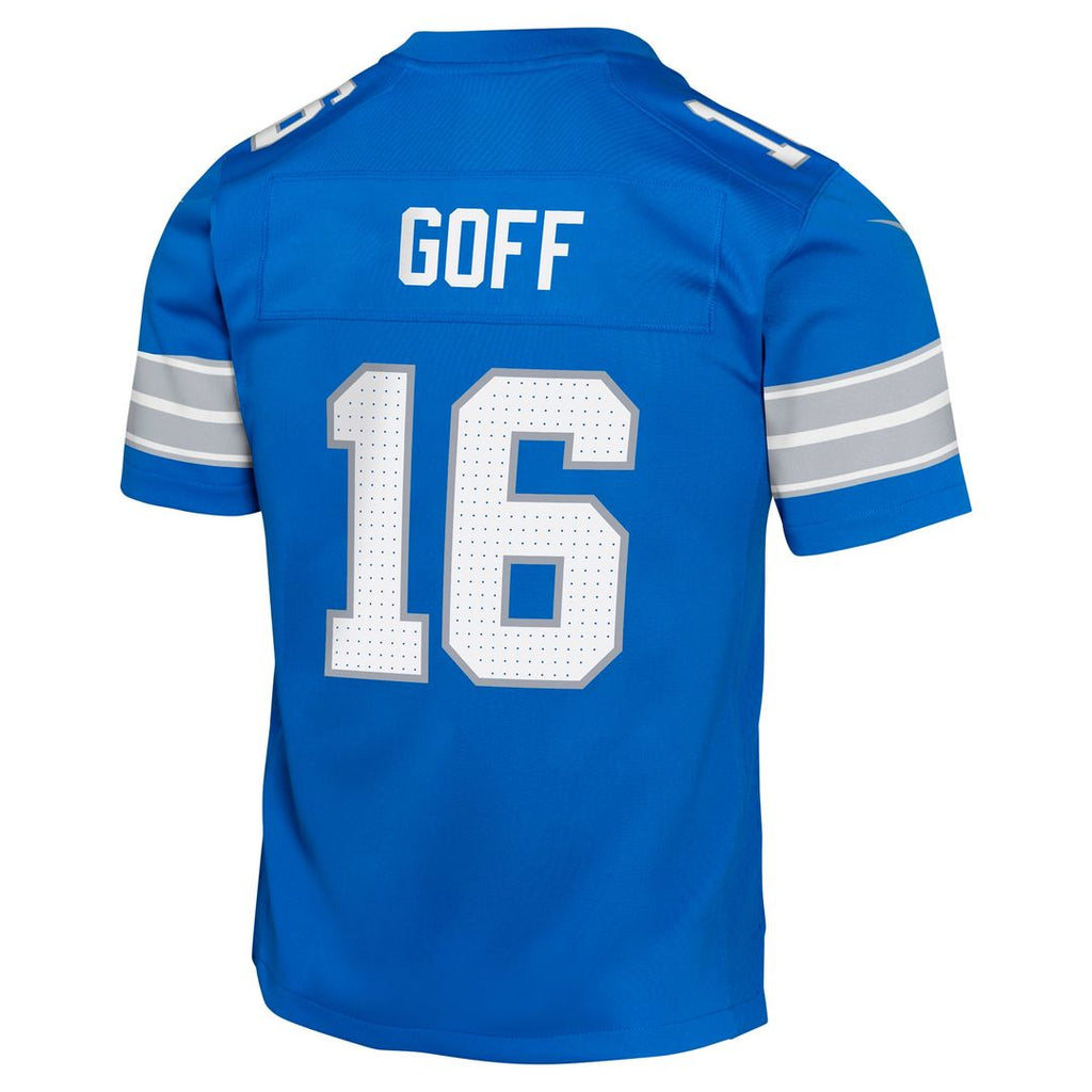 Youth Nike Detroit Lions Jared Goff Blue Game NFL Jersey