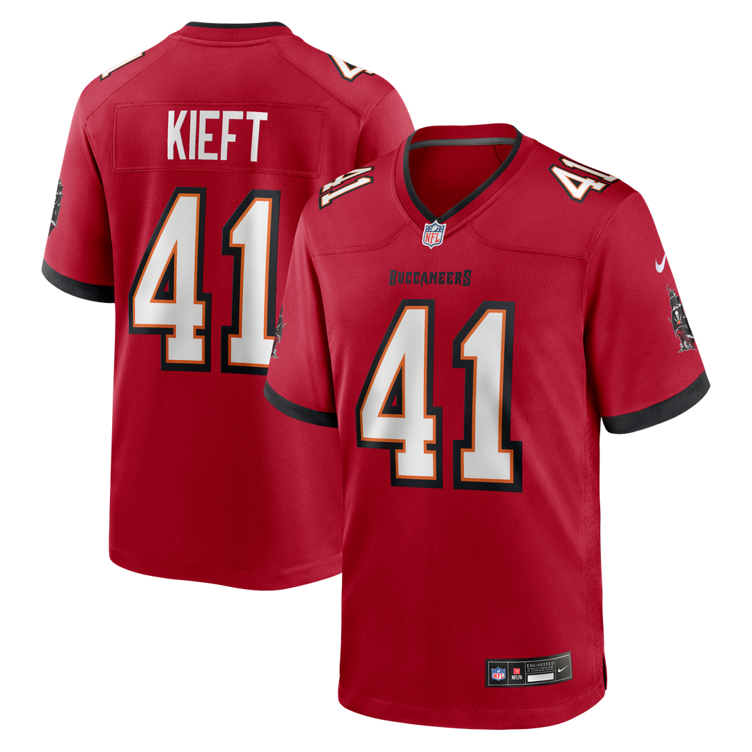 Men's Nike Tampa Bay Buccaneers Ko Kieft Red Game Player NFL Jersey