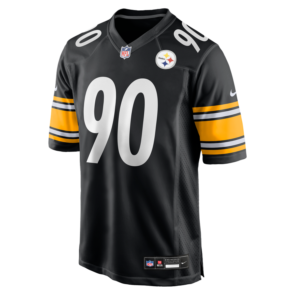 Men's Nike Pittsburgh Steelers T.J. Watt Black Game NFL Jersey