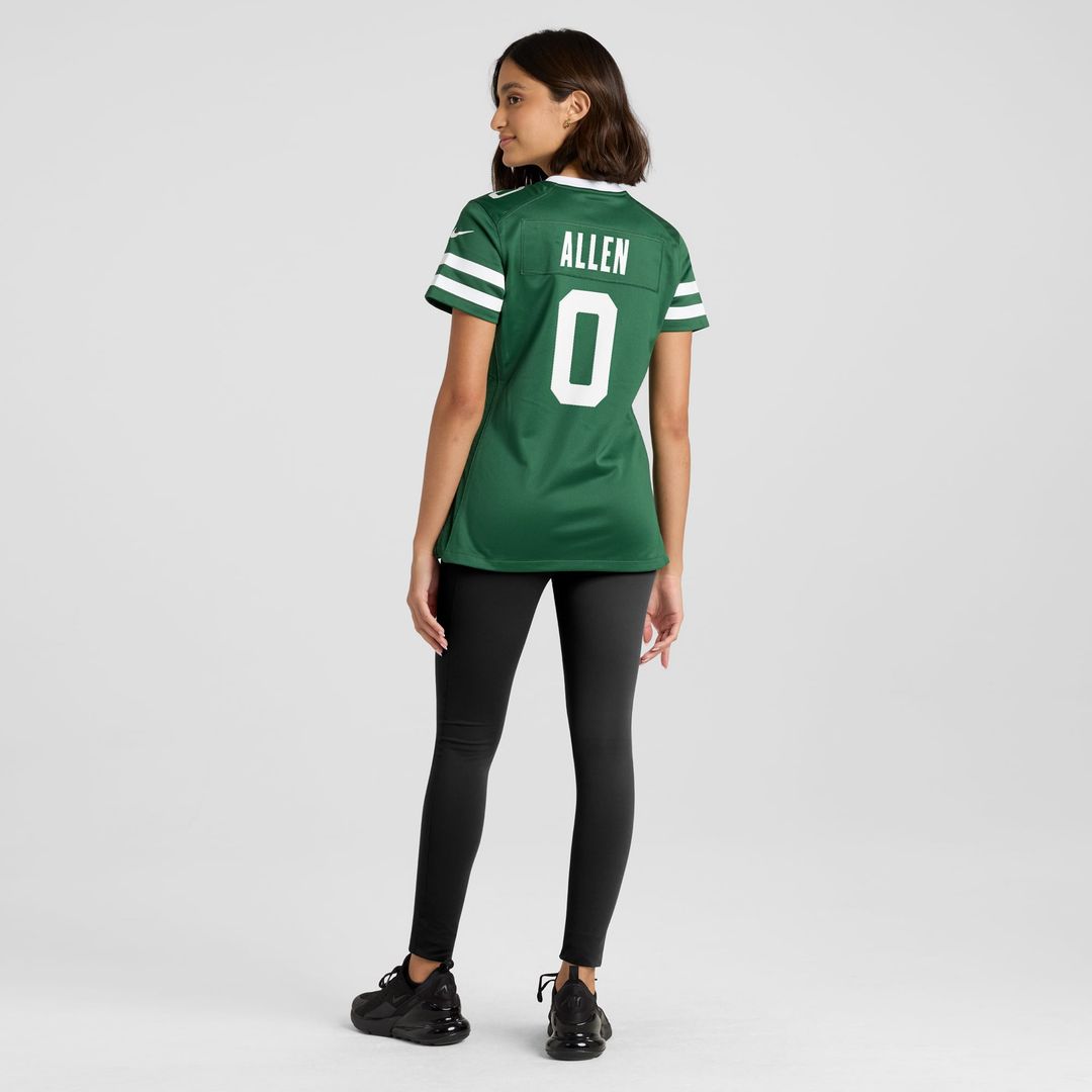 Women's Nike New York Jets Braelon Allen Legacy Green Game NFL Jersey