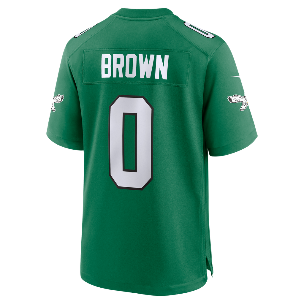 Men's Nike Philadelphia Eagles Marquise Brown Midnight Green Team Game NFL Jersey