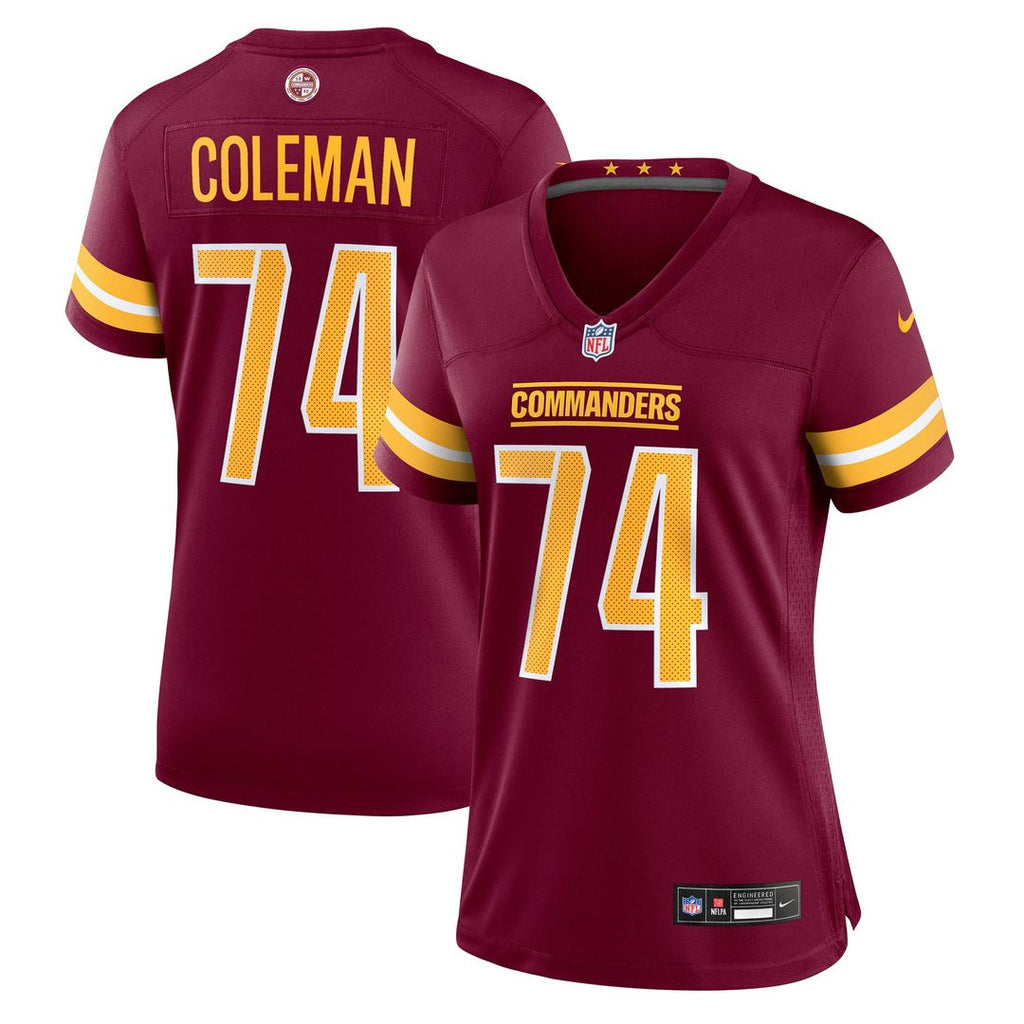 Women's Nike Washington Commanders Brandon Coleman Burgundy Team Game NFL Jersey