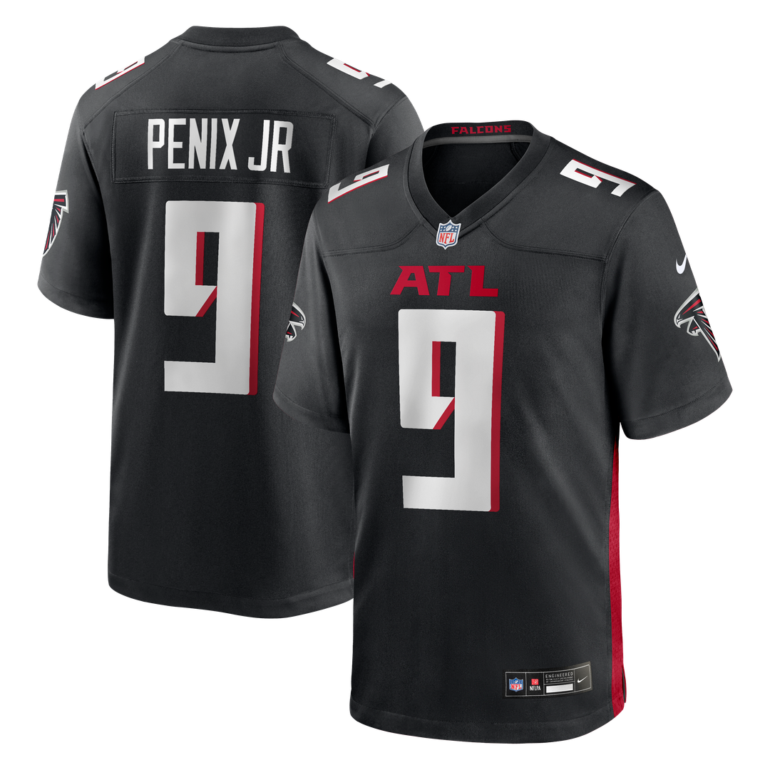 Men's Nike Atlanta Falcons Michael Penix Jr. Black Player Game NFL Jersey