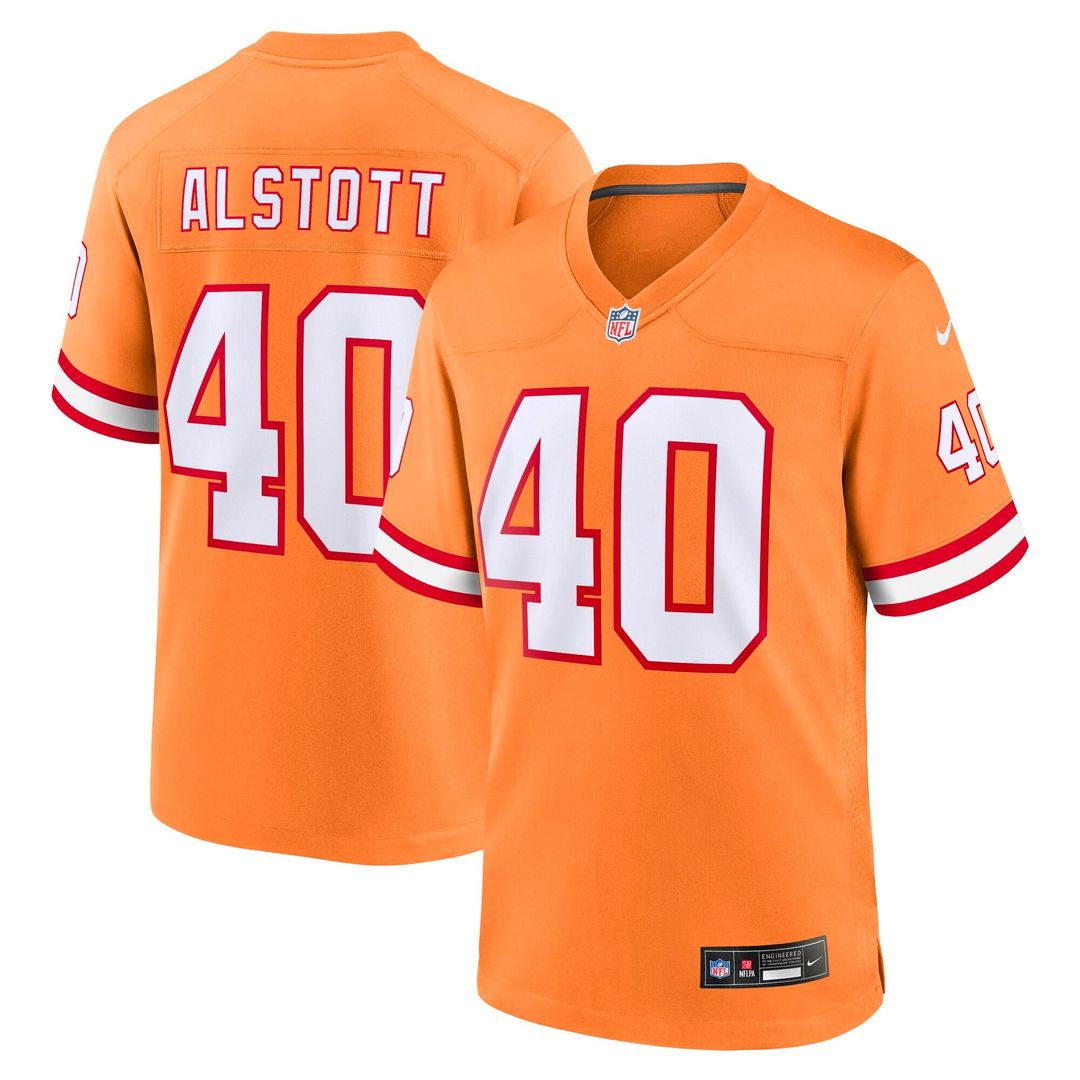 Youth Nike Tampa Bay Buccaneers Mike Alstott Orange Retired Player Game NFL Jersey