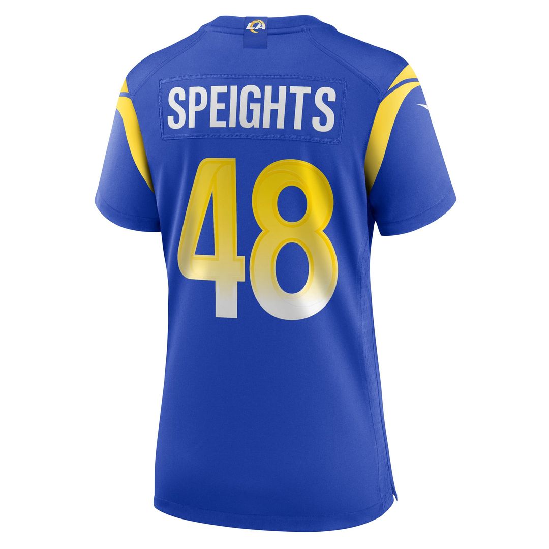 Women's Nike Los Angeles Rams Omar Speights Royal Game NFL Jersey
