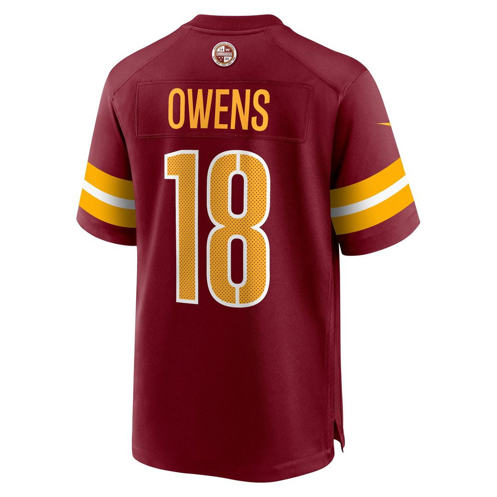 Men's Nike Washington Commanders Tyler Owens Burgundy Team Game NFL Jersey