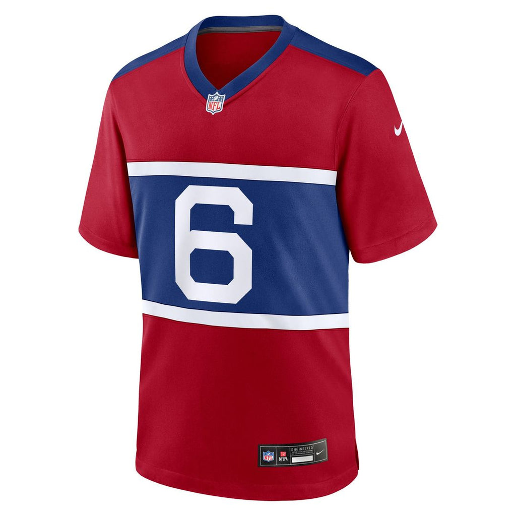 Men's Nike New York Giants Jaxson Dart Royal Team Game NFL Jersey