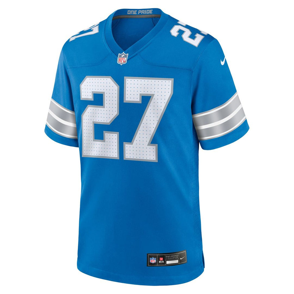 Men's Nike Detroit Lions Arthur Maulet Blue Team Game NFL Jersey