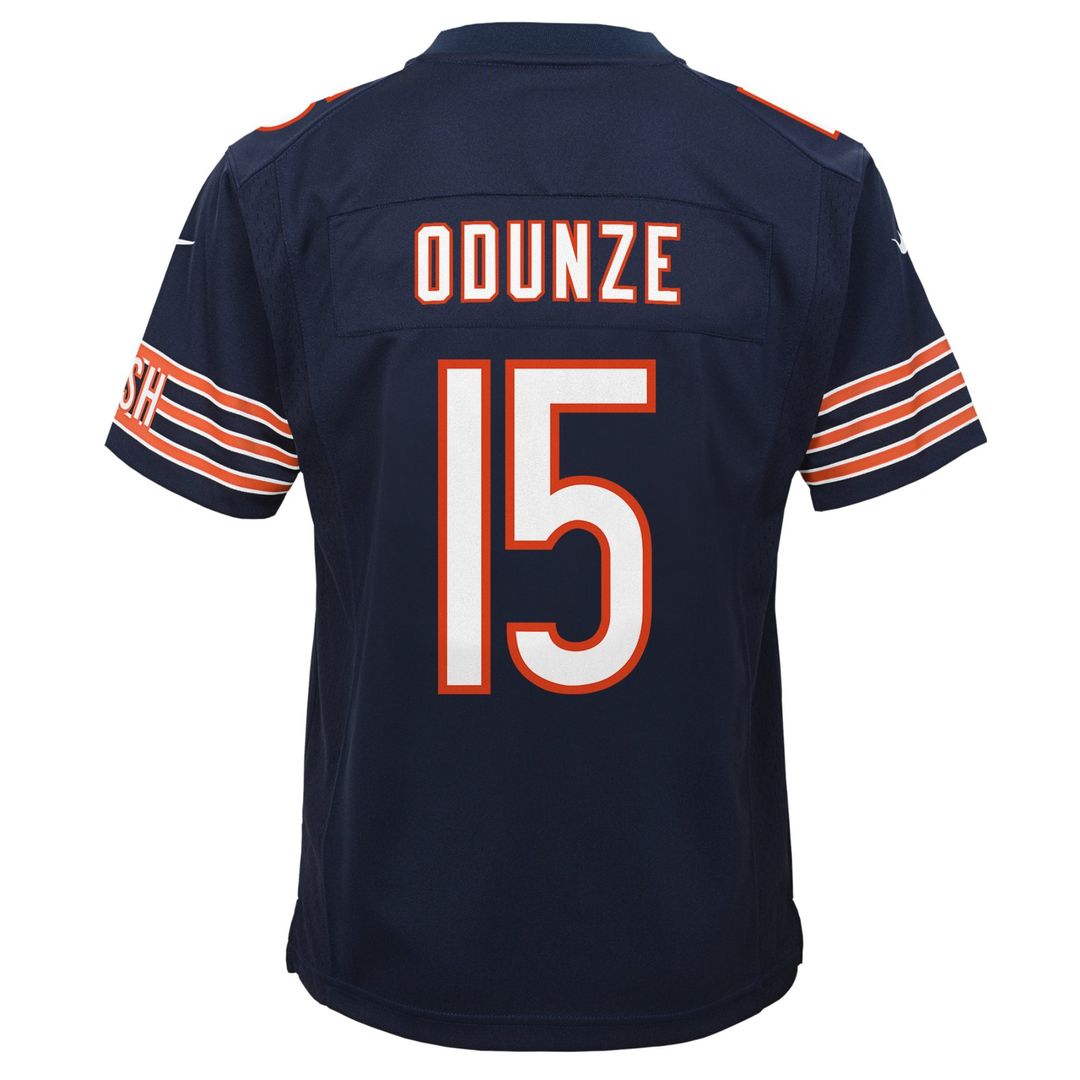 Youth Nike Chicago Bears Rome Odunze Navy Game NFL Jersey