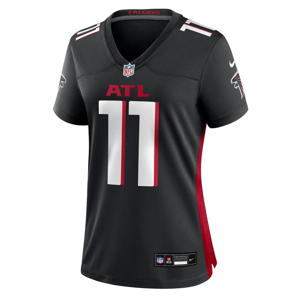 Women's Nike Atlanta Falcons Jalon Walker Black Team Game NFL Jersey
