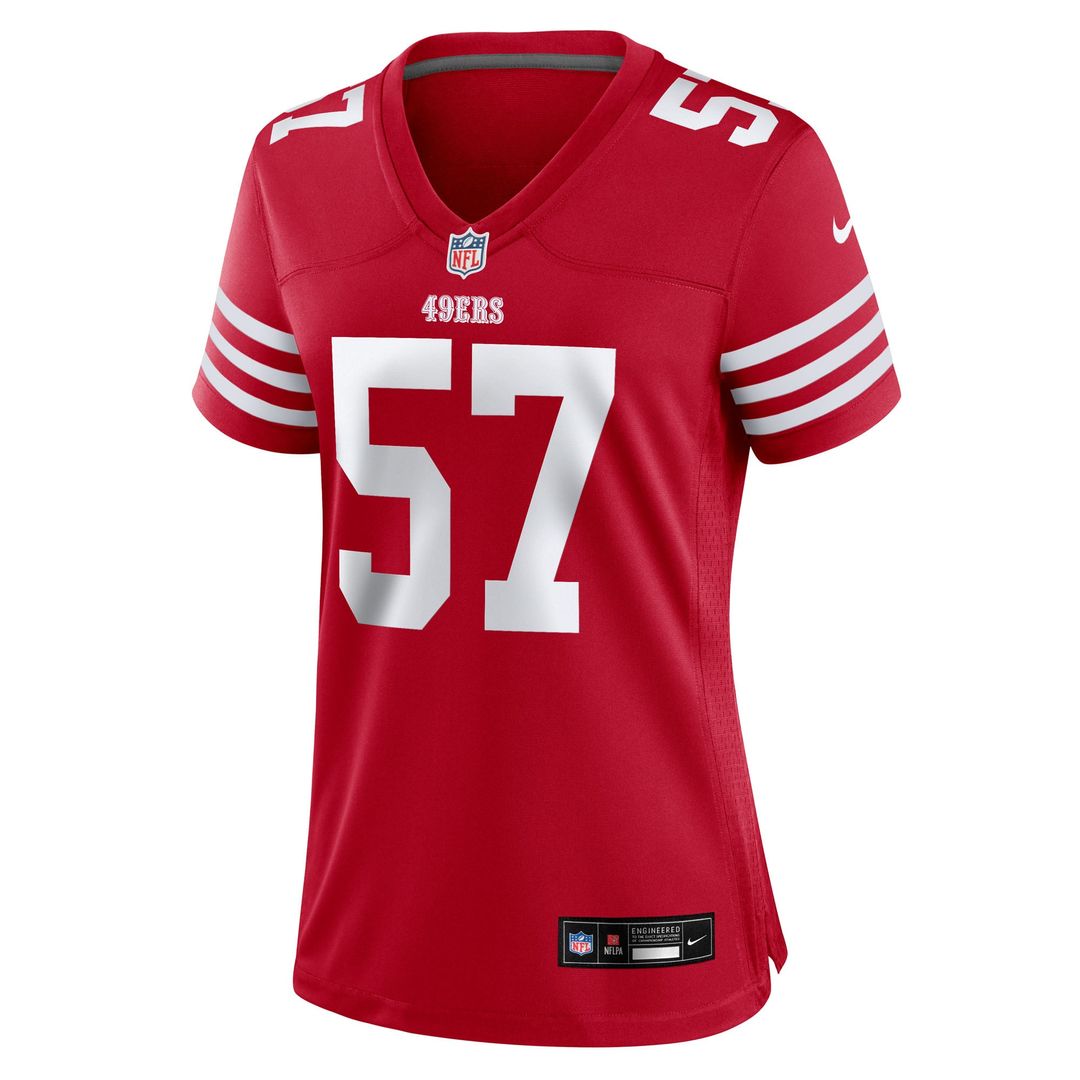 Women's Nike San Francisco 49ers Luke Gifford Scarlet Team Game NFL Jersey
