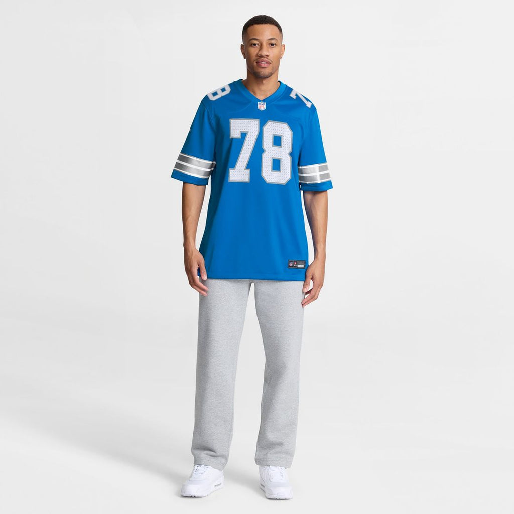 Men's Nike Detroit Lions Ben Bartch Blue Team Game NFL Jersey