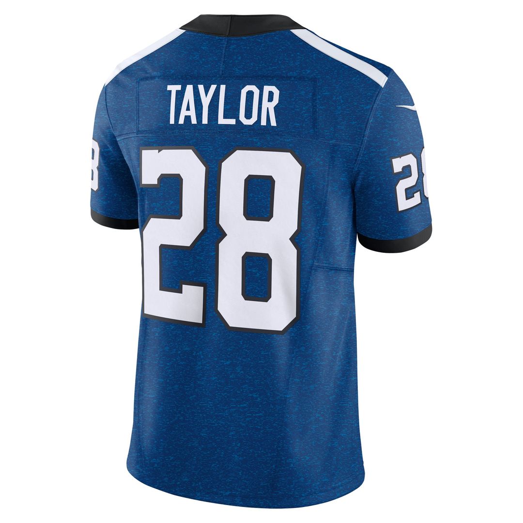 Men's Nike Indianapolis Colts Jonathan Taylor Royal Vapor F.U.S.E. Limited NFL Jersey