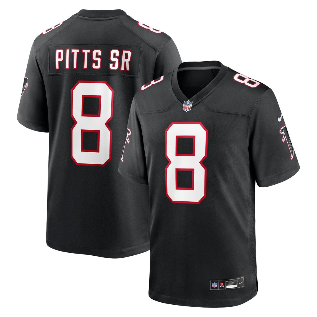 Men's Nike Atlanta Falcons Kyle Pitts Sr. Red Game NFL Jersey