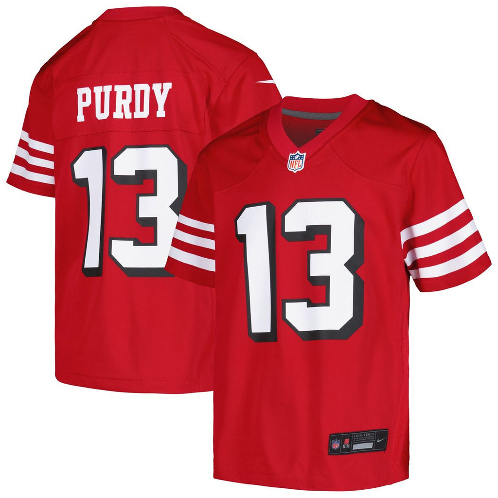 Youth Nike San Francisco 49ers Brock Purdy Scarlet Game NFL Jersey