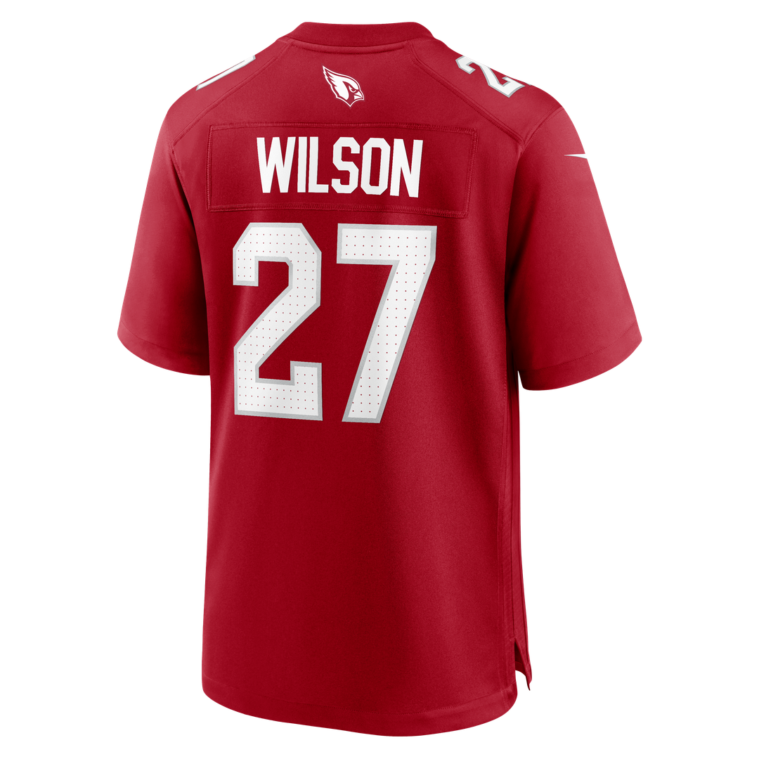 Men's Nike Arizona Cardinals Divaad Wilson Cardinal Team Game NFL Jersey