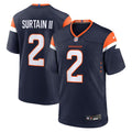 Men's Nike Denver Broncos Patrick Surtain II Navy Alternate Game NFL Jersey