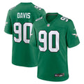Men's Nike Philadelphia Eagles Jordan Davis Kelly Green Alternate Game NFL Jersey
