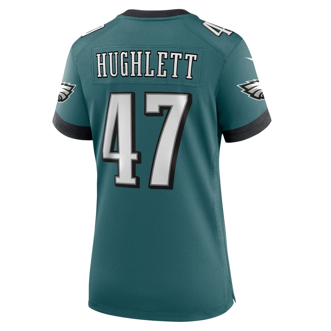 Women's Nike Philadelphia Eagles Charley Hughlett Midnight Green Team Game NFL Jersey