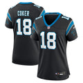Women's Nike Carolina Panthers Jalen Coker Black Team Game NFL Jersey