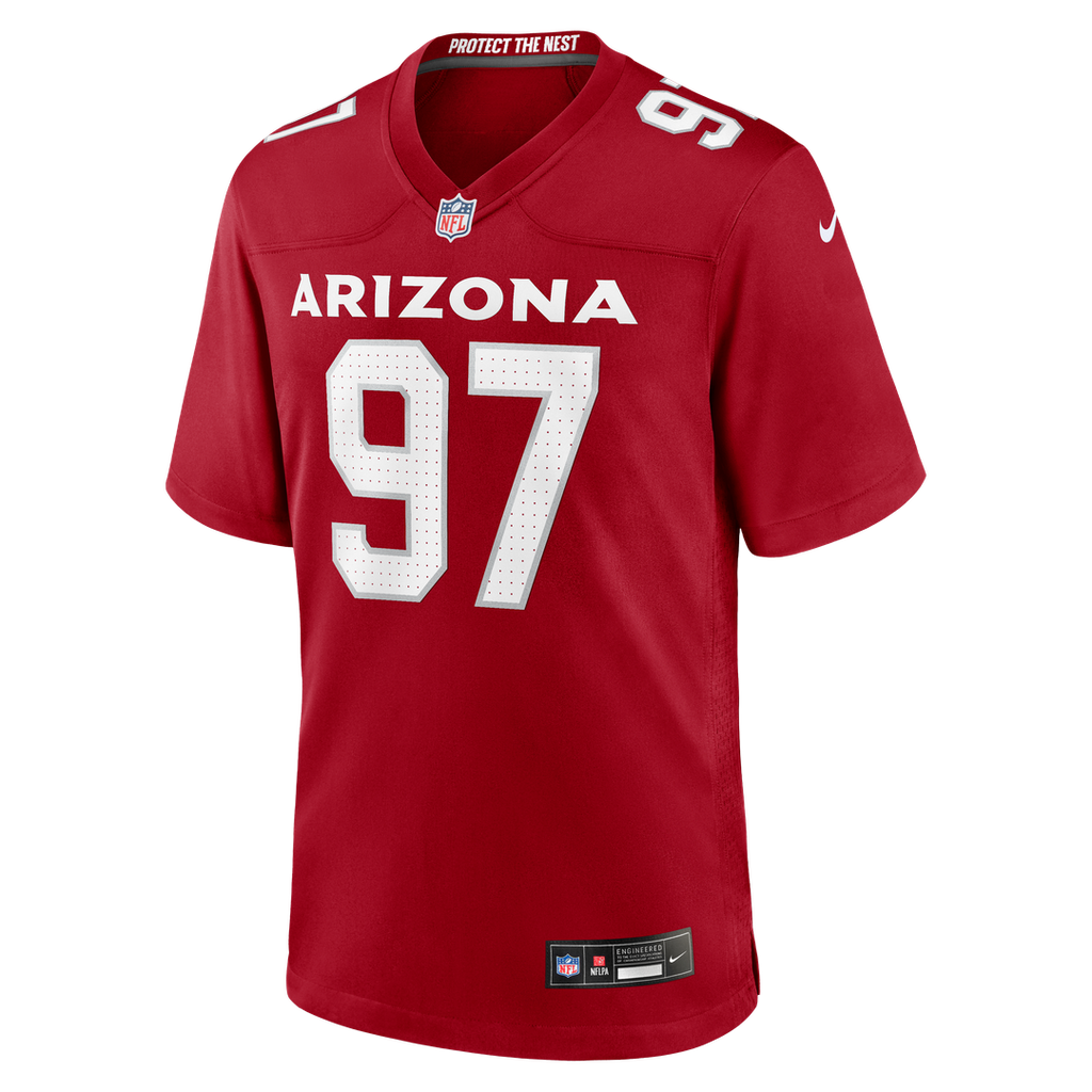 Men's Nike Arizona Cardinals Walter Nolen Cardinal Game Player NFL Jersey