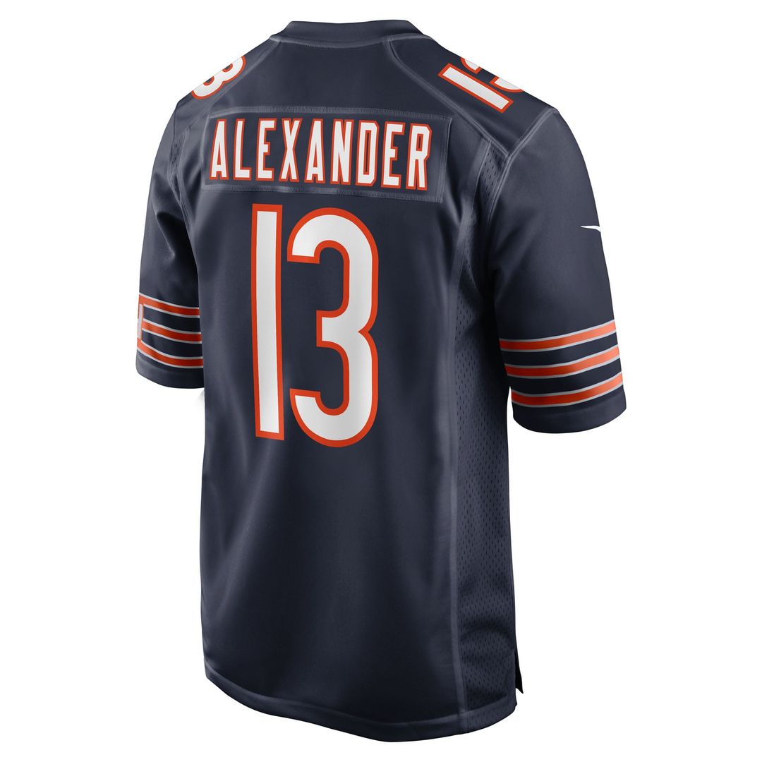 Men's Nike Chicago Bears Maurice Alexander Navy Team Game NFL Jersey