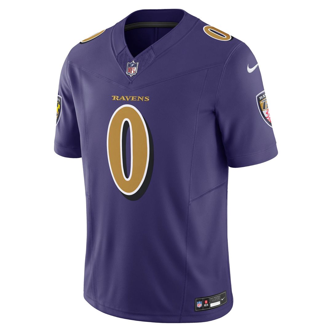 Men's Nike Baltimore Ravens Roquan Smith Purple Alternate 2 Vapor F.U.S.E. Limited NFL Jersey