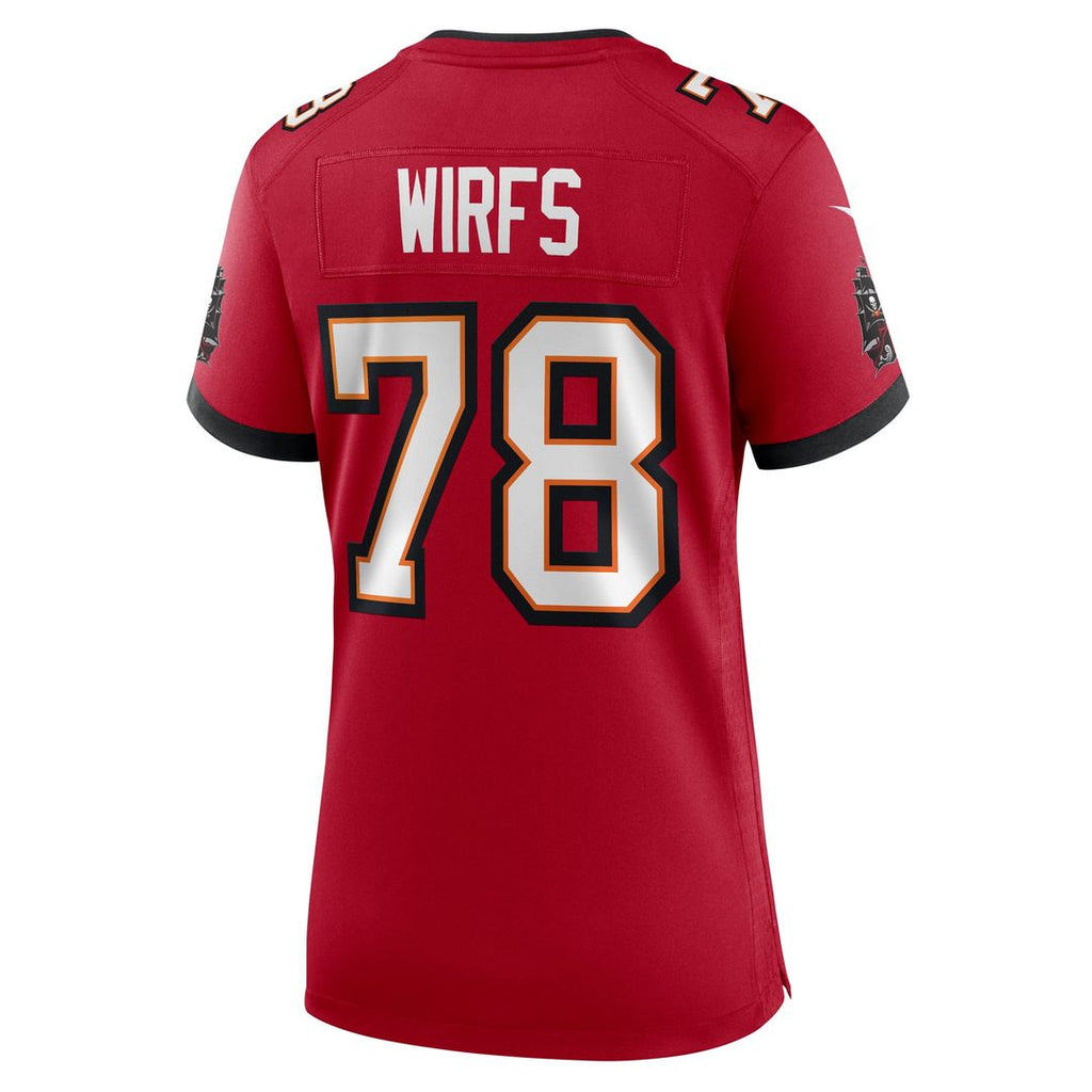 Women's Nike Tampa Bay Buccaneers Tristan Wirfs Red Team Game NFL Jersey
