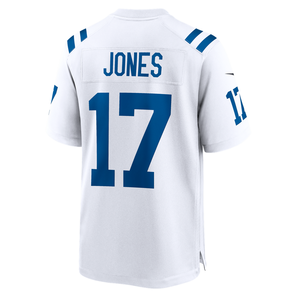 Men's Nike Indianapolis Colts Daniel Jones White Game NFL Jersey