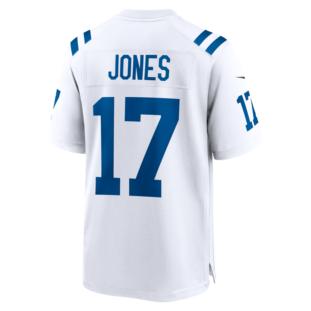 Men's Nike Indianapolis Colts Daniel Jones White Game NFL Jersey